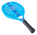 Raquete Para Beach Tennis Profissional Em Fibra Carbono Azul Com Capa Protetora - Camewin