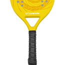 Raquete Beach Tennis Camewin Amarela com Estojo – Fibra de Vidro, Carbono e EVA Soft – 320g