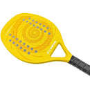Raquete Beach Tennis Camewin Amarela com Estojo – Fibra de Vidro, Carbono e EVA Soft – 320g