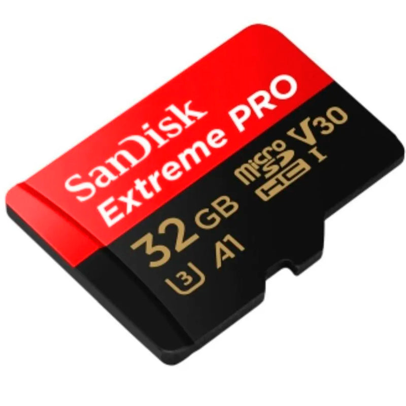 SanDisk CARTÃO DE MEMÓRIA MICRO SD 32GB EXTREME PRO 100MB/S U3 V30 4K (SDSQXCG-032G-GN6MA), Preto/Vermelho