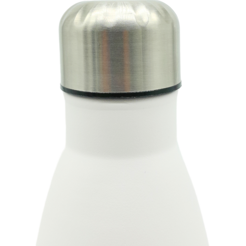 Garrafa Térmica 500ml De Aço Inox Paramount Com Camada Dupla Isolada A Vacuco (Branco)