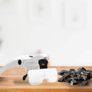 Óculos Lupa de LED Recarregável Tomate MXW-002 – Ampliação de até 3,5x com Iluminação Ajustável e Bateria Integrada