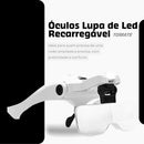 Óculos Lupa de LED Recarregável Tomate MXW-002 – Ampliação de até 3,5x com Iluminação Ajustável e Bateria Integrada