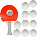 Kit 10 Bolinhas de Tênis de Mesa Ping Pong ABS ME-E001 Uso Profissional e Recreativo (Branca)