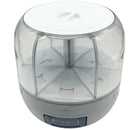 Dispensador de Grãos, 6 Grades, Dispensador Rotativo de Armazenamento de Grãos, Organização para Cozinha Doméstica, 23 cm