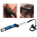 Prancha Elétrica Masculina FB161 para Barba e Cabelo – Escova Quente Bivolt com Temperatura Ajustável
