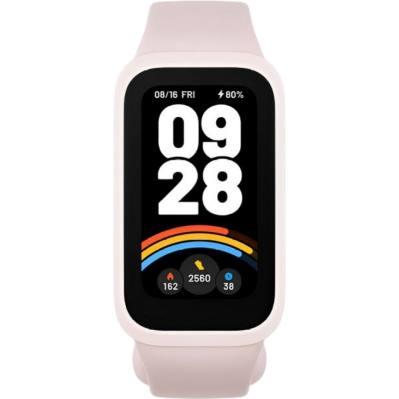 Xiaomi Smart Band 9 Active Global Version 1,47'' Display 18 dias modos de vida útil da bateria monitoramento de saúde e fitness durante todo o dia 5ATM - rosa