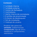 Fechadura Digital Inteligente Sistema de Alarme Desbloqueio Biometria Cartão de Acesso Senha Numérica - Trava Automática