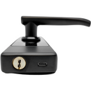 Fechadura Digital Inteligente Sistema de Alarme Desbloqueio Biometria Cartão de Acesso Senha Numérica - Trava Automática