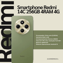 Smartphone RDM 14C 256GB 4RAM 4G cores verde e azul