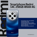 Smartphone RDM 14C 256GB 4RAM 4G cores verde e azul