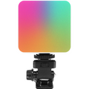 Iluminação LED RGB 3200K-6500K Alcance 5m USB-C 5.5W para Gravações Lives e Streaming