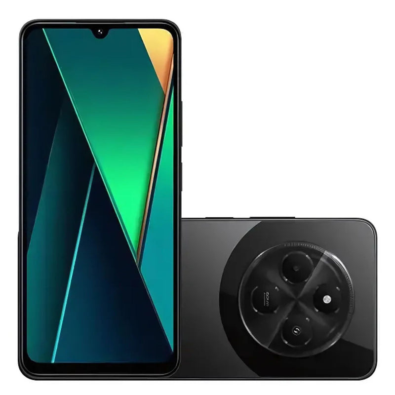 Kit Smartphone Poco C75 256GB 8RAM 4G Preto + Fone de Ouvido Headphone Sem Fio Bluetooth Over-Ear