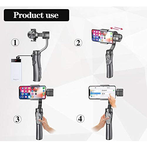 Estabilizador Gimbal H4 3 Eixos Para Smartphone Android IOS