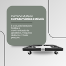 Carrinho Multiuso Para Geladeira, Máquina de Lavar e Móveis Top House - TRC0715