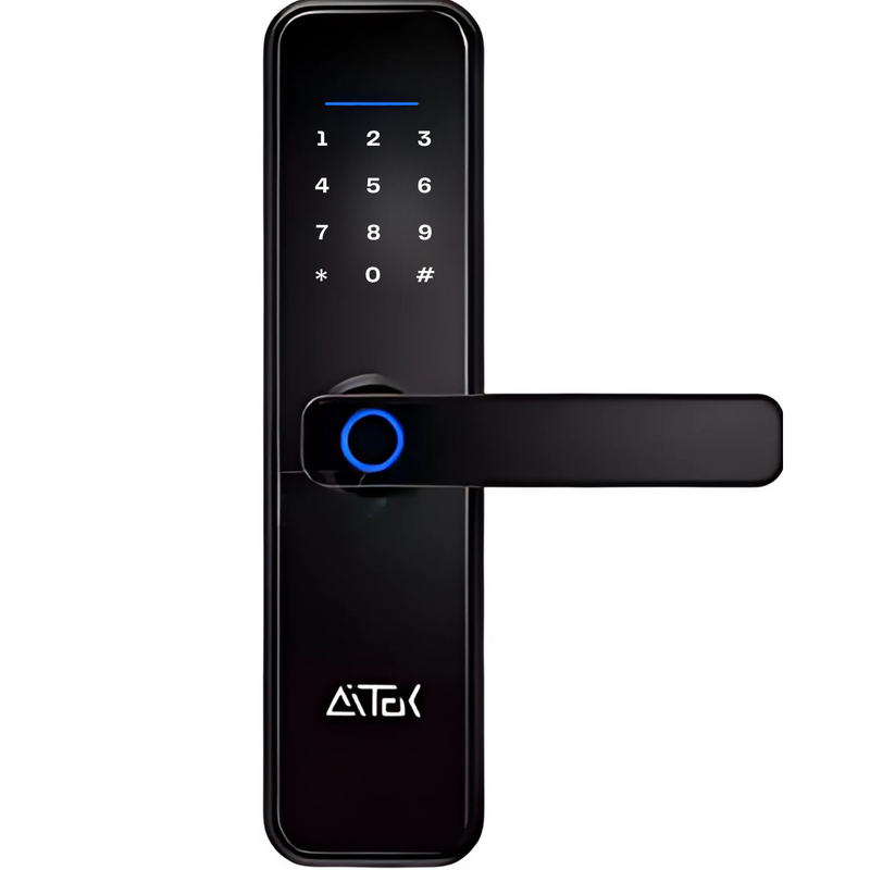 Fechadura Inteligente Digital Biométrica Aitek Porta