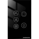 Interruptor Para Ventilador e Exaustor WI-FI Preto &nbsp;Novadigital - VLK-B