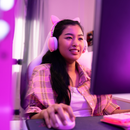 Kit Monitor LED 27" Rosa Aitek + Mousepad Gamer LED RGB 80x30CM Rosa