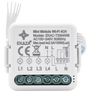 Mini Módulo Embutir Wi-Fi + BLE com Clipe 4 Canais Ekaza
