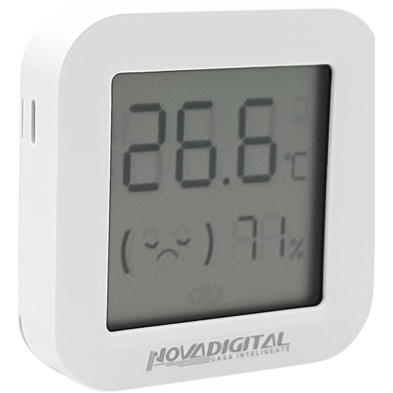 Sensor Zigbee de Temperatura e Umidade com Display – Novadigital