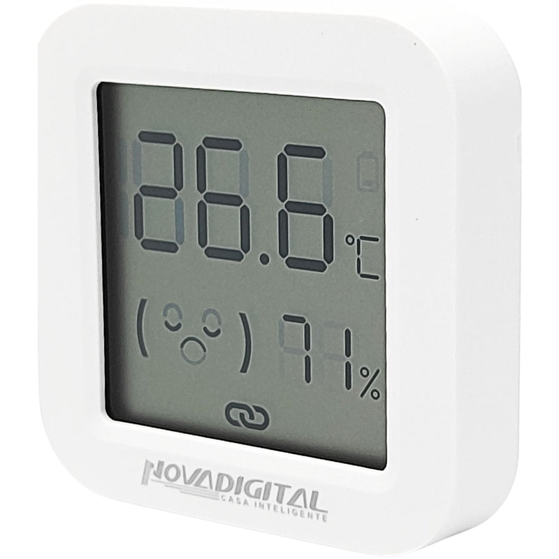 Sensor Zigbee de Temperatura e Umidade com Display – Novadigital