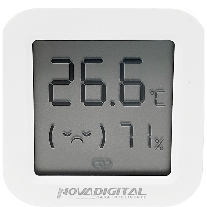 Sensor Zigbee de Temperatura e Umidade com Display – Novadigital