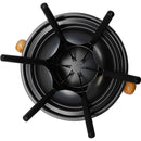 Conjunto Panela Fondue Aparelho Completo Aço Inox Cerâmica Gourmet