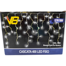 Cascata Fio de LED Branco 110V Fixa - Iluminação 200 ou 400 LEDs 9,5M