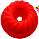 Forma de Silicone Bolo Pudim Sobremesas Com Furo Antiaderente 23x10cm