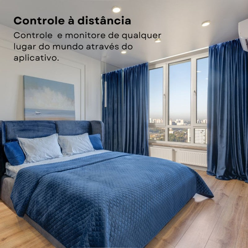 Cortina Inteligente Zigbee Controle por App Programação de Horários - Novadigital