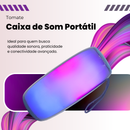 Caixa de Som Portátil Bluetooth Azul Tomate - MTS-6006