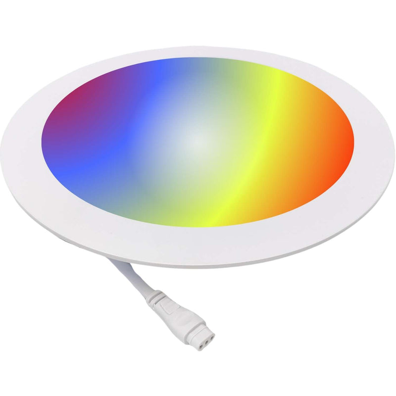 Painel LED Smart RGBW de Embutir Redondo 22x22 18W Ekaza