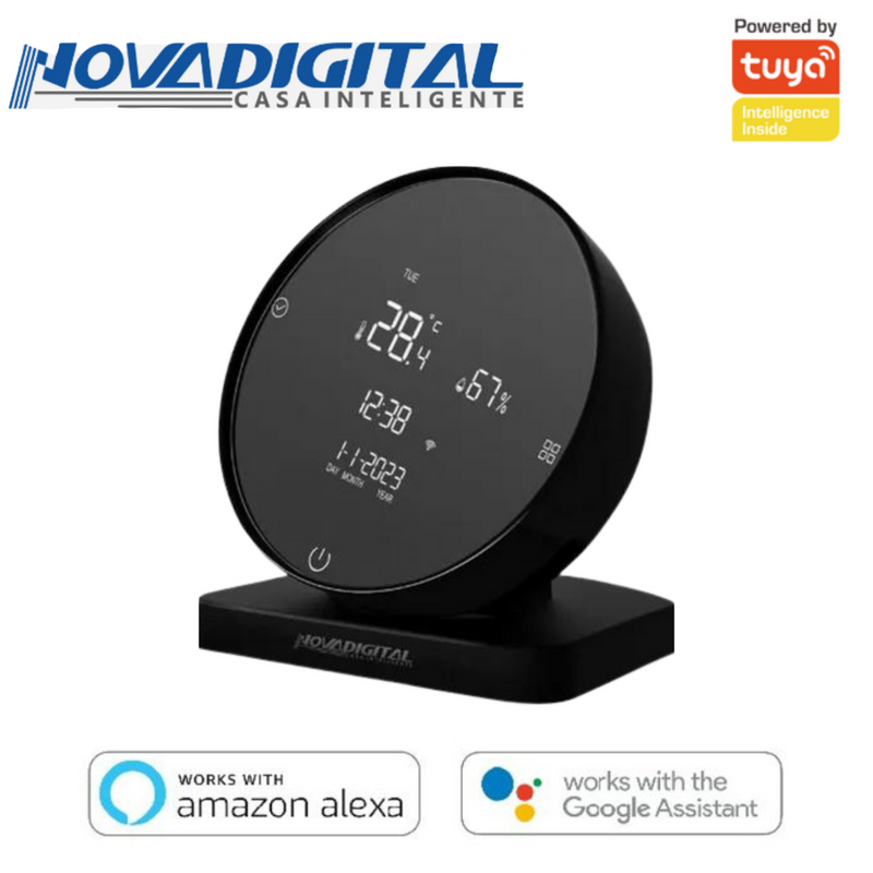 Controle Central Infravermelho Inteligente Wi-Fi com Sensor de Temperatura e Umidades - Novadigital