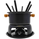 Conjunto Panela Fondue Aparelho Completo Aço Inox Cerâmica Gourmet