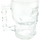 Caneca de Vidro Design Caveira 500ml Estilo Único para suas Bebidas