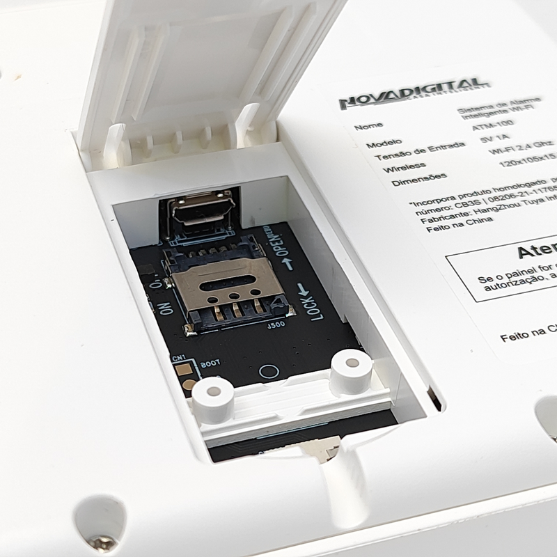 Sistema Alarme Inteligente Wifi Painel Monitor Remoto Ligações Emergêncial - Novadigital