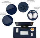 Mousepad 90x40 Azul e Preto - Superfície Suave e Sem Costura