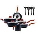 Kit de Panelas Vegas 10 Peças Revestimento Antiaderente Aço Inoxidável