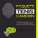 Raquete de Tênis com Estojo Camewin Azul + 2 Bolinhas