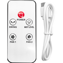 Ventilador Leque Duplo com Nebulizador Integrado Refrigerador