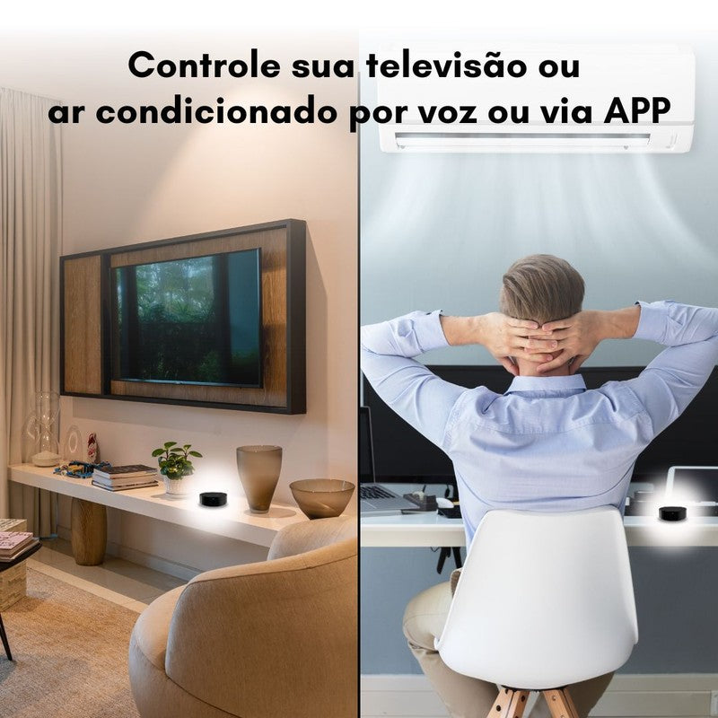 Controle Inteligente Infravermelho Radiofrequência Automação Wi-Fi Comandos de Voz TV Ar-Condicionado - Novadigital