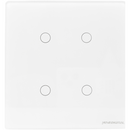 Interruptor Inteligente Wi-Fi 4x4 com 4 Botões Touch Automação Residencial - Novadigital