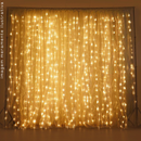 Cortina de Fio com 500 LEDs Amarelos, 220V e 8 Funções – Iluminação Decorativa Perfeita para Festas e Eventos