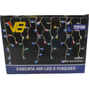 Cascata Fio 400 LEDs Coloridos - 8 Funções Modelos 110V e 220V 9,5m