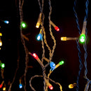 Cascata Fio 400 LEDs Coloridos - 8 Funções Modelos 110V e 220V 9,5m