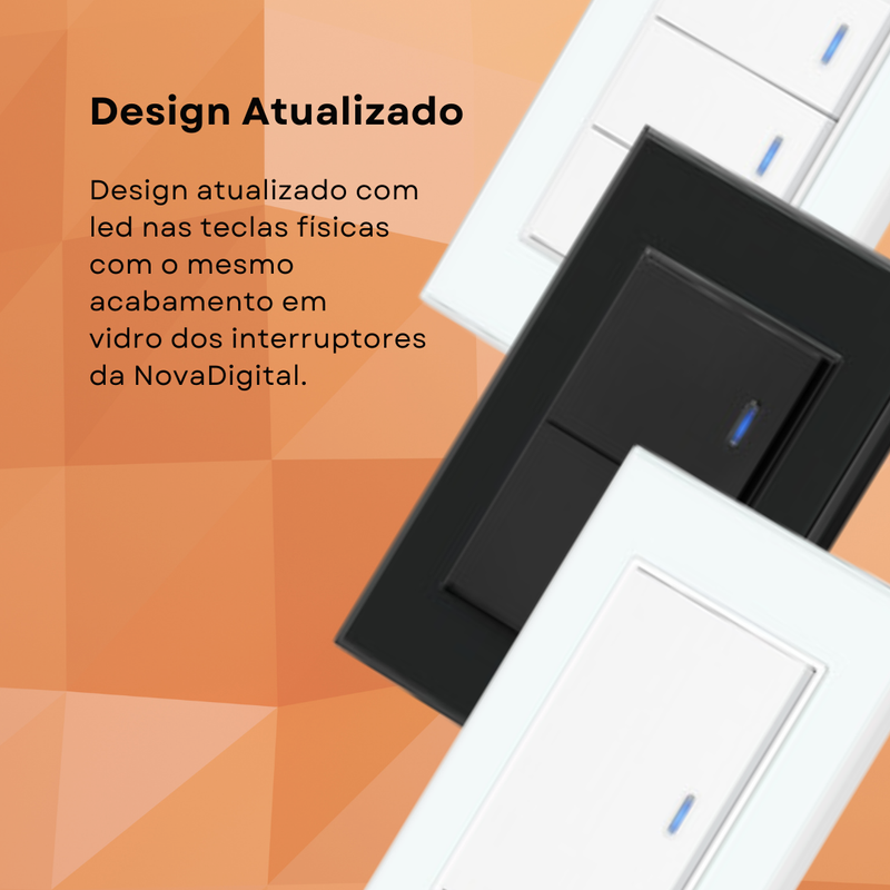 Interruptor Zigbee Inteligente Com Tecla Física - Novadigital