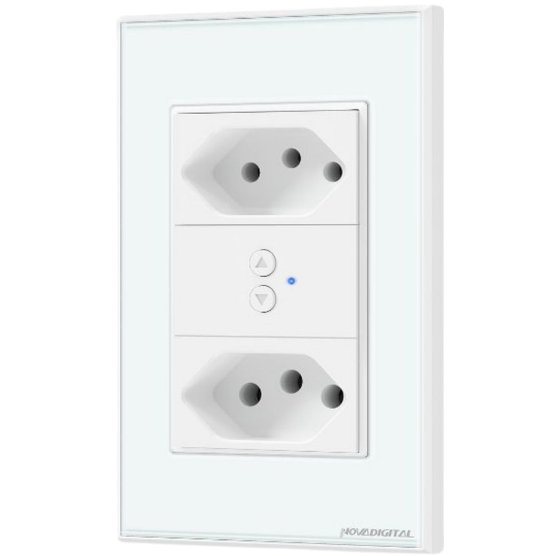 Tomada Inteligente Zigbee Controle Pelo Aplicativo Compatível com Alexa e Google Assistente - Novadigital
