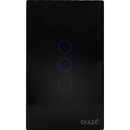 Interruptor Inteligente Painel Touch 4x2 Zigbee 1 | 2 | 3 Botões Ekaza