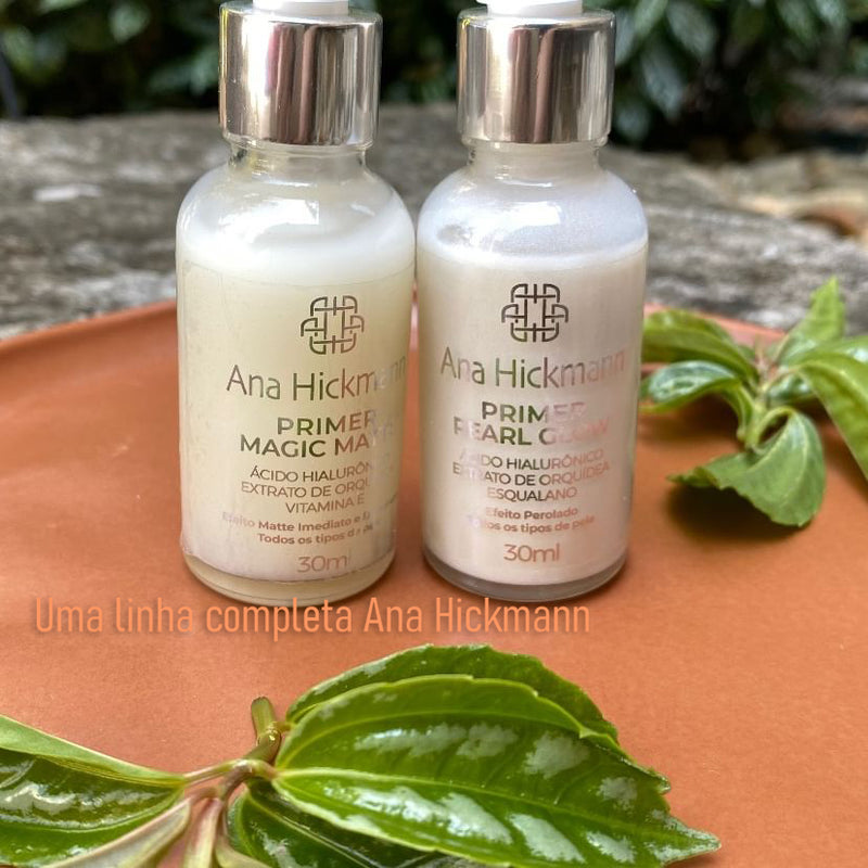 Primer Pearl Glow e Magic Matte Skincare Preparação Completa para Todos os Tipos de Pele - Ana Hickmann