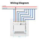 Interruptor Inteligente 4X4 com 6 Botões Touch Wi-fi Automação Residencial - Novadigital